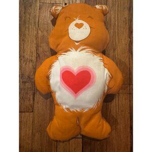 Vtg Care Bears Cut And Sew Tenderheart Handmade 12” Pillow Plush (1983) Fabric